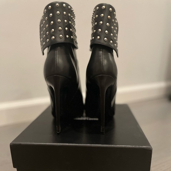 Saint Laurent Studded Ankle Boots - Picture 2 of 4